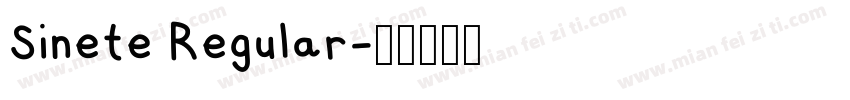 Sinete Regular字体转换